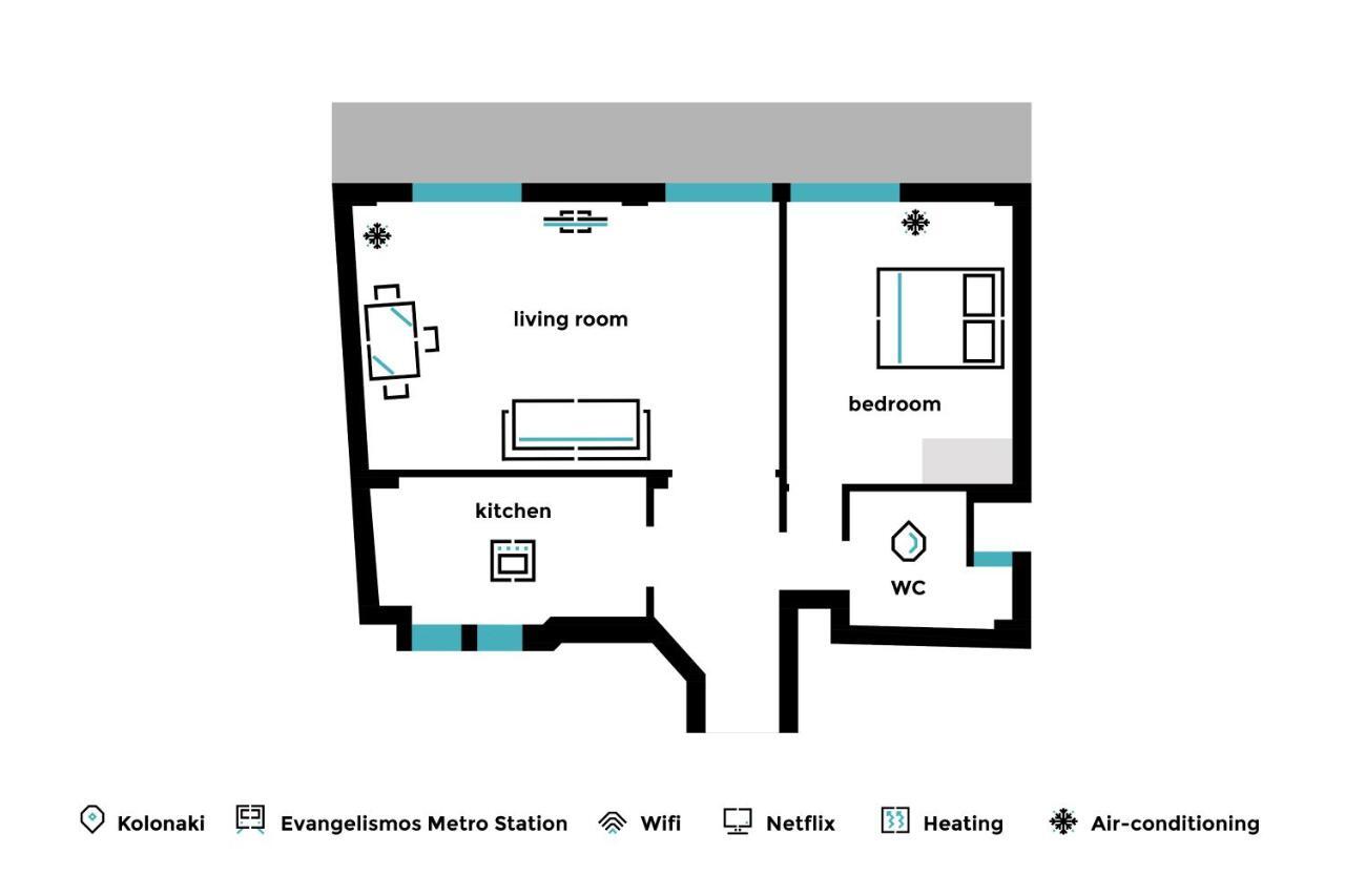 Desirable 1Bd Apartment In Kolonaki By Upstreet Athen Eksteriør bilde